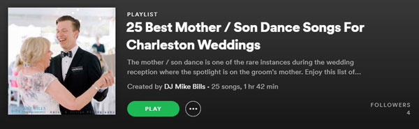 Mother Son Dance Songs Spotify Screenshot