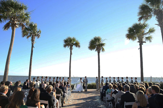 Ocean Terrace Wedding Ceremony Seabrook